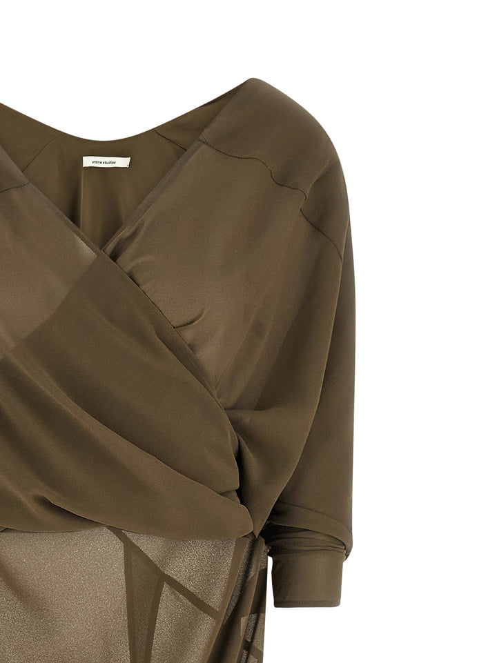 Entire Studios Asymmetrical Skirt Dress Abiti - Verde | f8a838f3ba2041cc50f70cfb004333ef4c9422eb