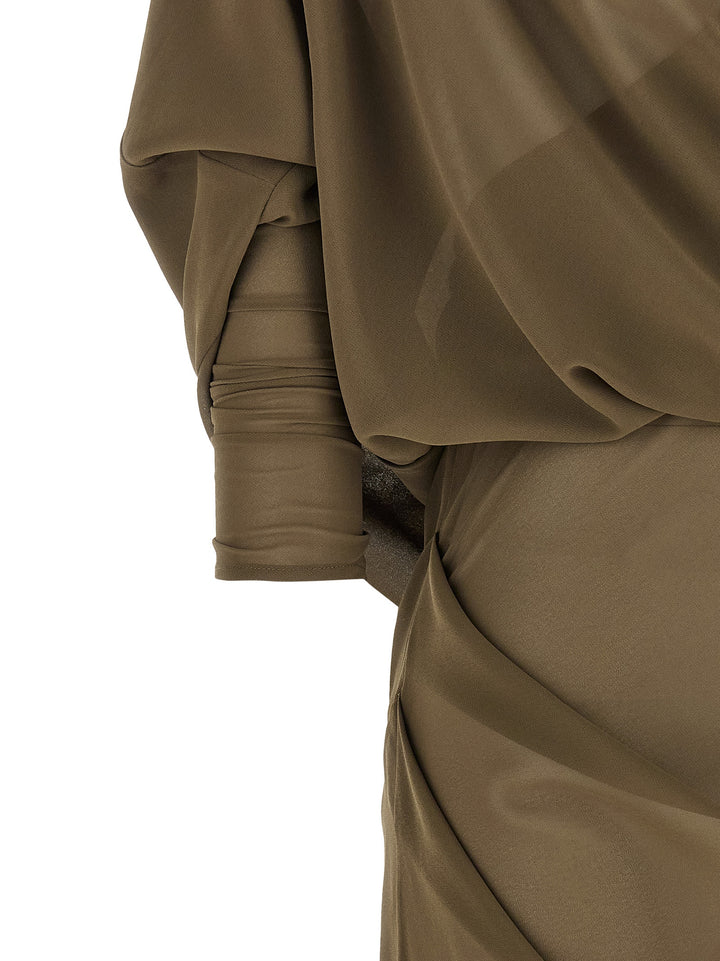 Entire Studios Asymmetrical Skirt Dress Abiti - Verde | 92f672b8b2ece34babc6f2ba8eec506f77959de0