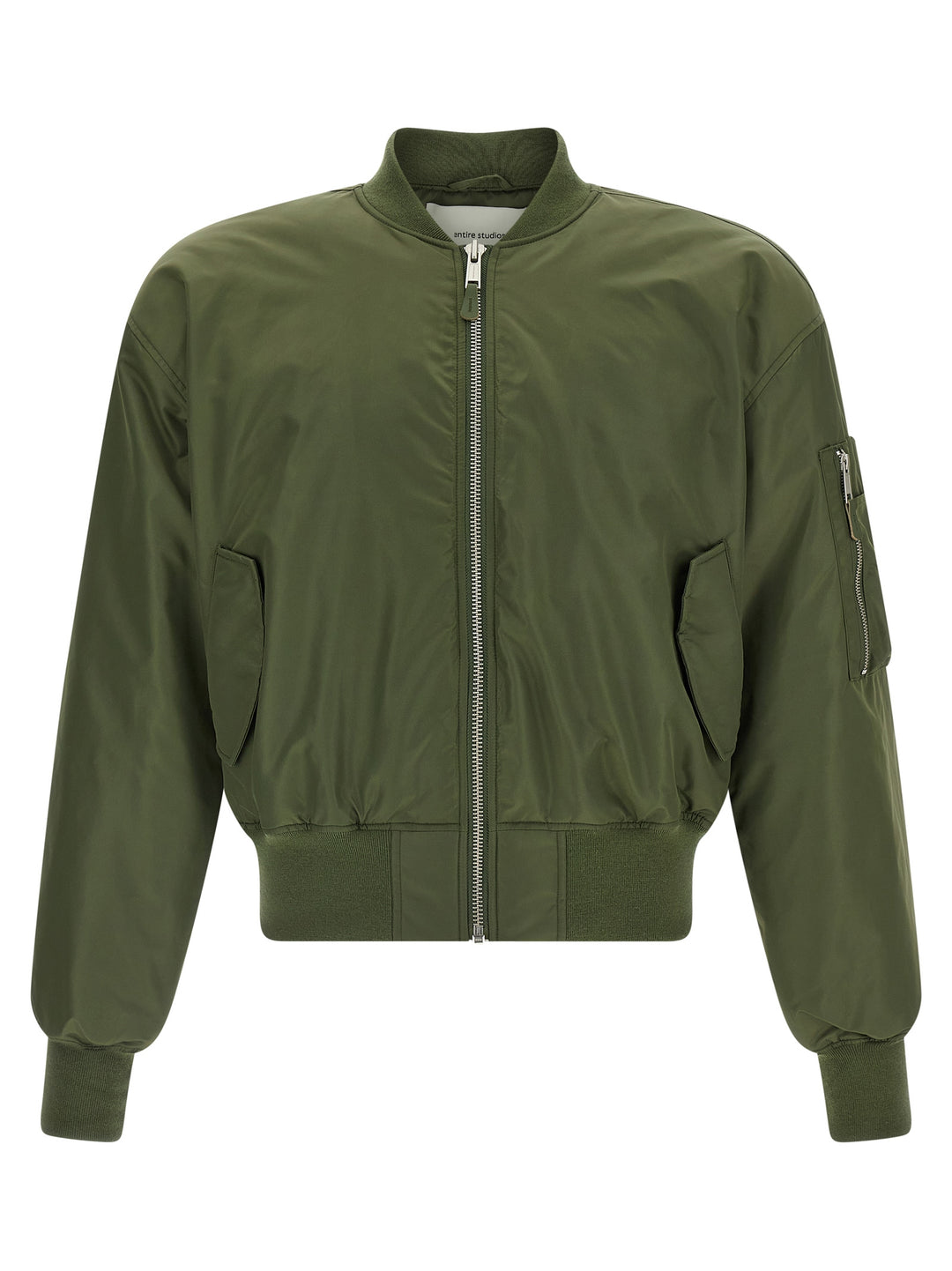Entire Studios Nylon Bomber Jacket Puffer Jackets - Verde | 37ea01204b27f572fea7cbe674b9d584a5466841