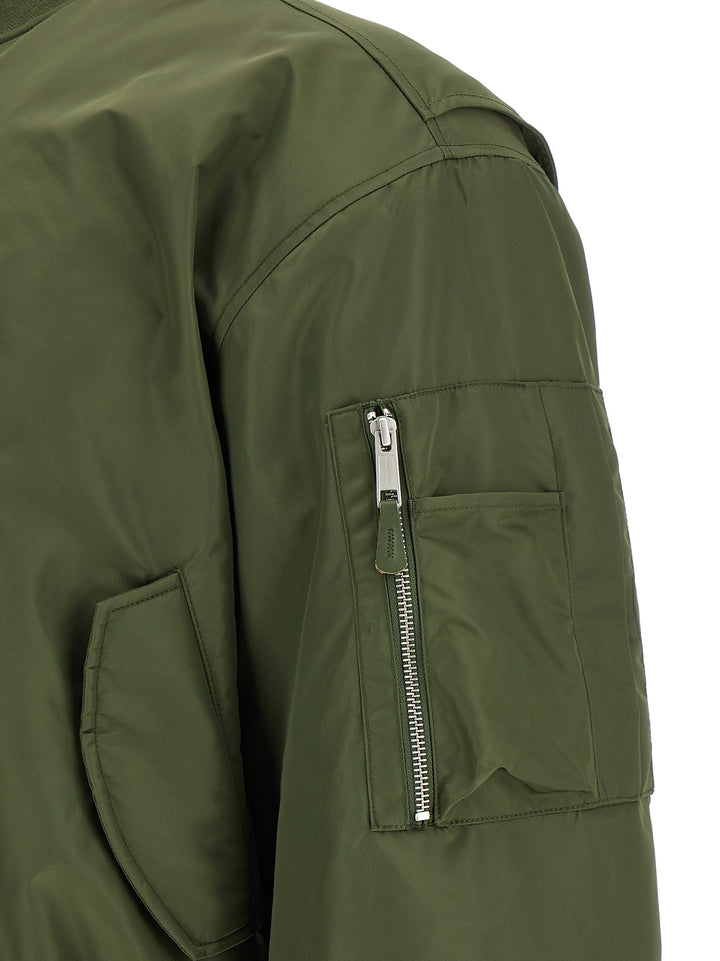 Entire Studios Nylon Bomber Jacket Puffer Jackets - Verde | 4525ebeaf07979253b7059c7e9ce0788e4b6b812