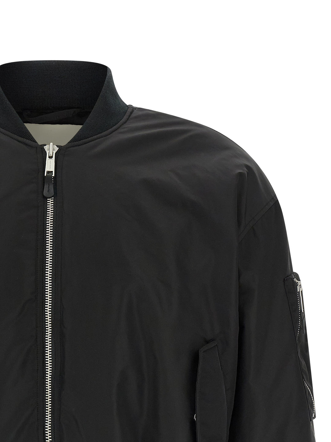 Entire Studios Nylon Bomber Jacket Puffer Jackets - Nero | 241b1c4581f4961ec4f297068ea24eb3cd87031c