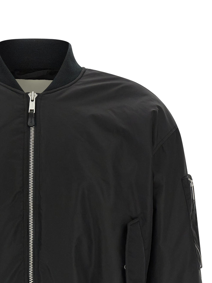 Entire Studios Nylon Bomber Jacket Puffer Jackets - Nero | 241b1c4581f4961ec4f297068ea24eb3cd87031c