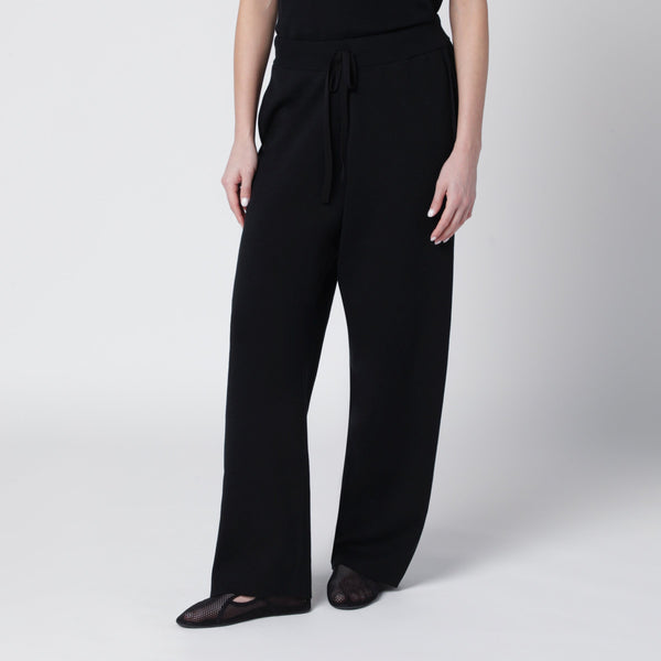 Uniform Black Cotton Trousers
