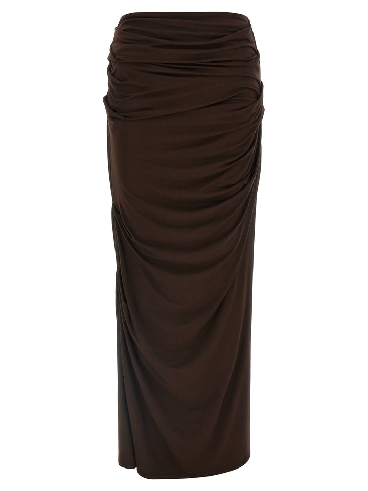 Entire Studios Drape Gonne - Marrone | 21c7881641d5d740f6f1527e0658c27fa3efff91