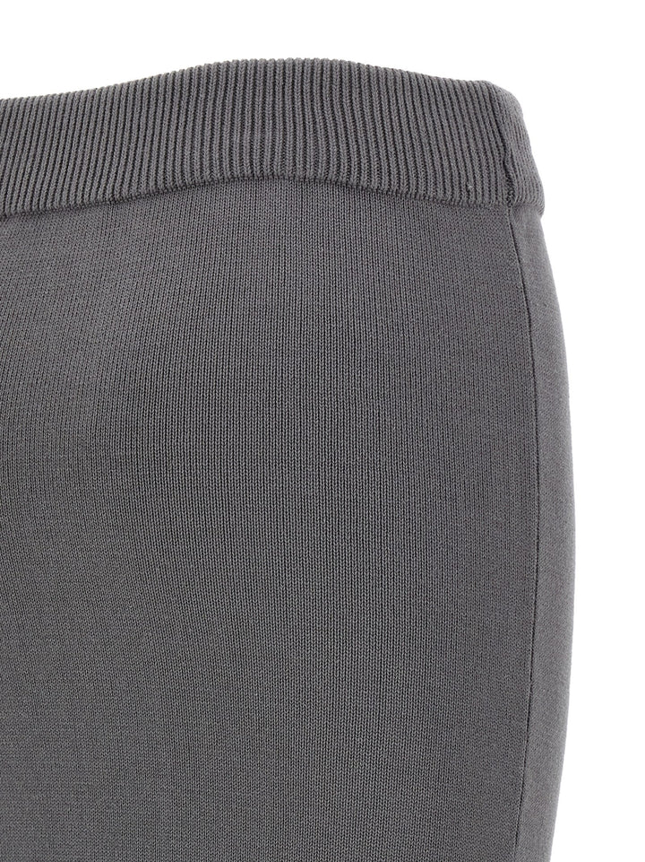 Entire Studios 'Raw Knit Skirt Gonne - Grigio | e71901634a0617b743428086f73bb0a9e44b634e