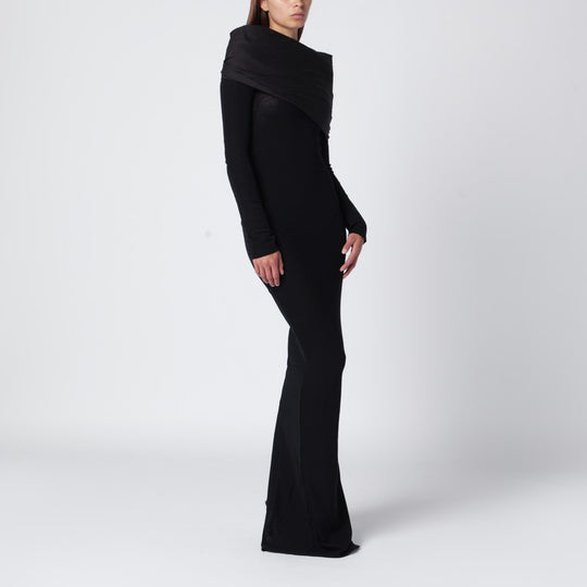Black Long Wool Dress