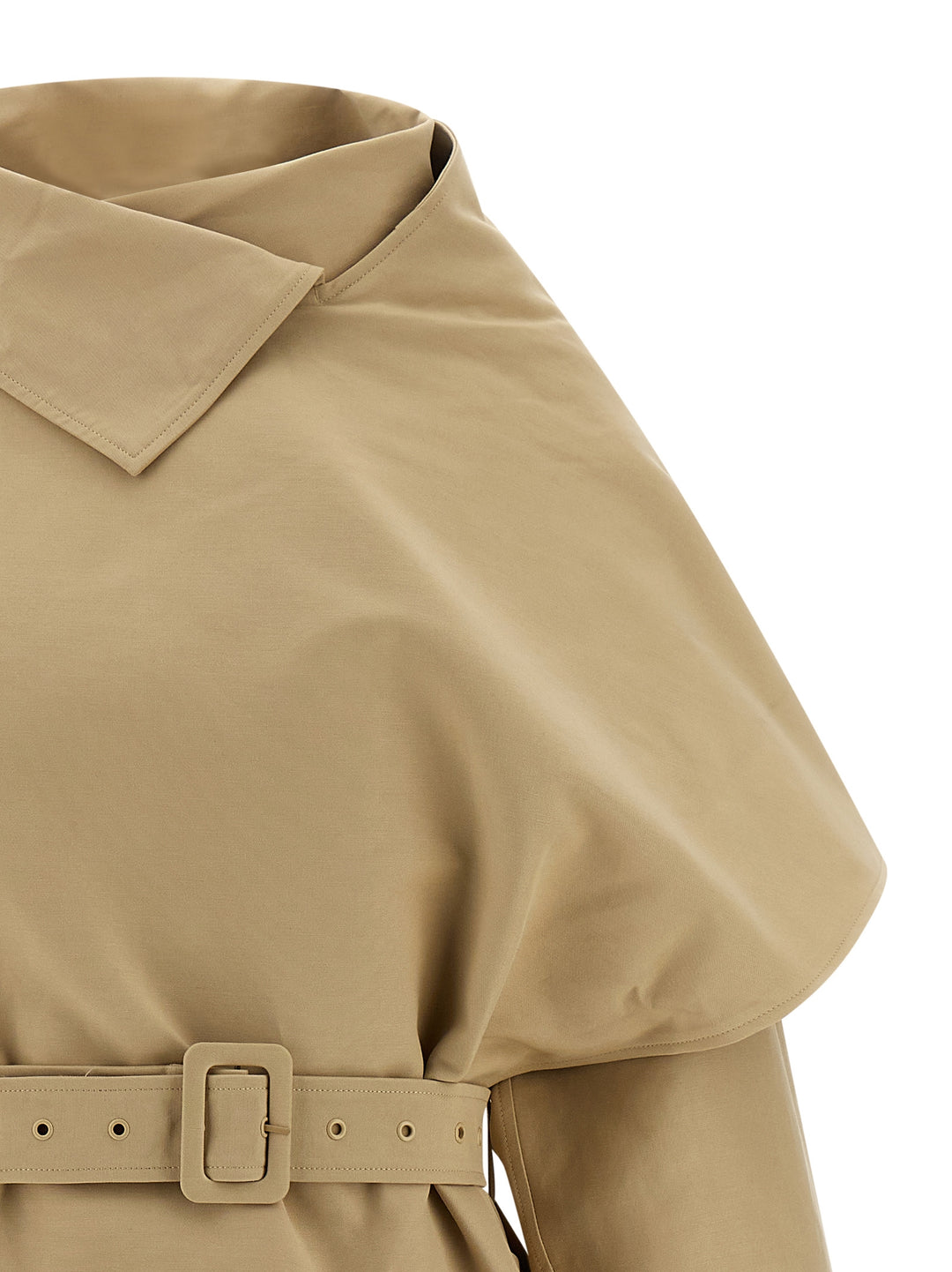Entire Studios Mini Scarfcoat Trench e Impermeabili - Beige | 795834ba354890d1631a256d240efee8ad251b4d