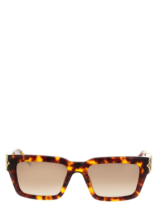 The Tortoiseshell Square Metope Occhiali Da Sole Marrone