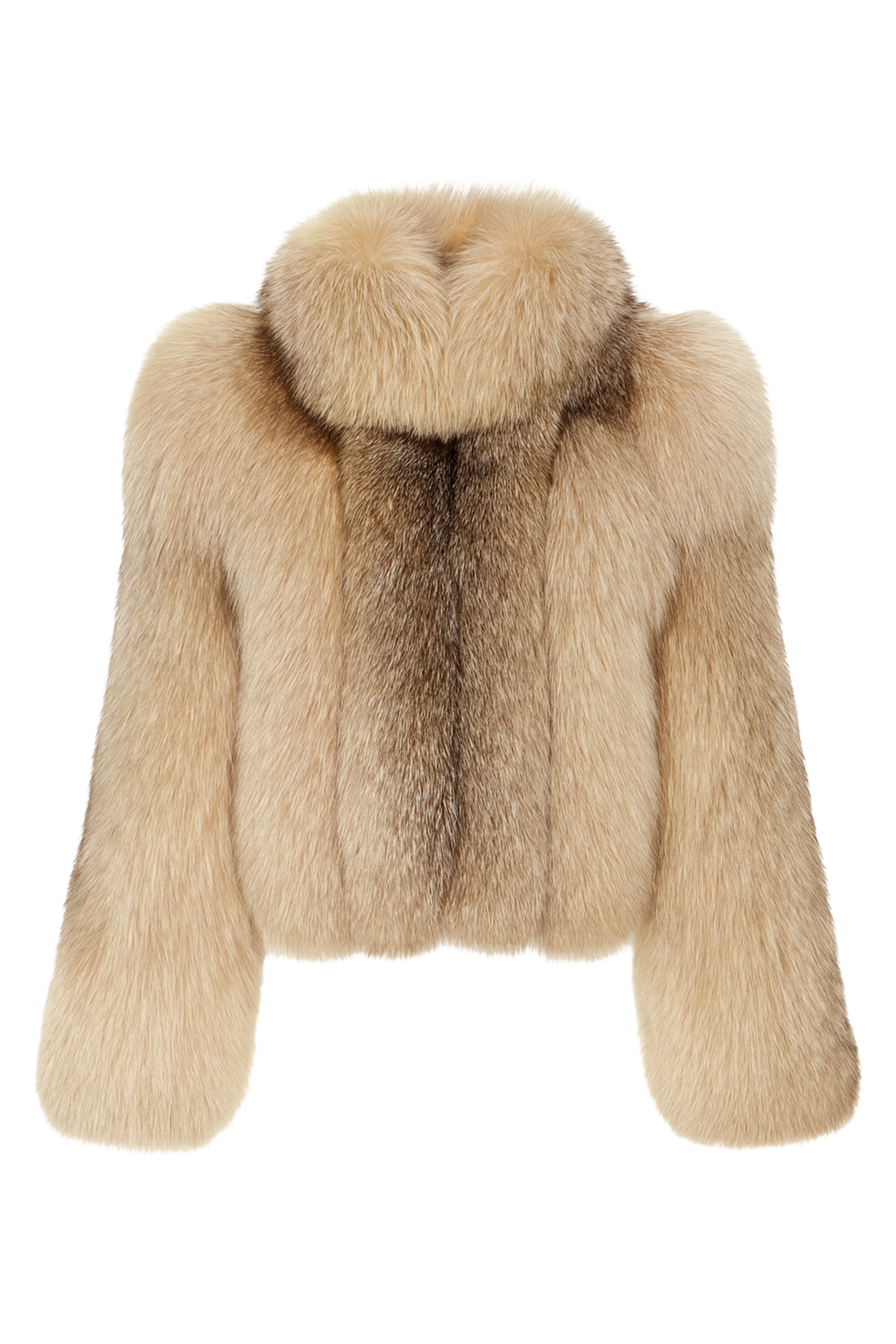 Giacca Esyenne Camel in Pelliccia di Volpe