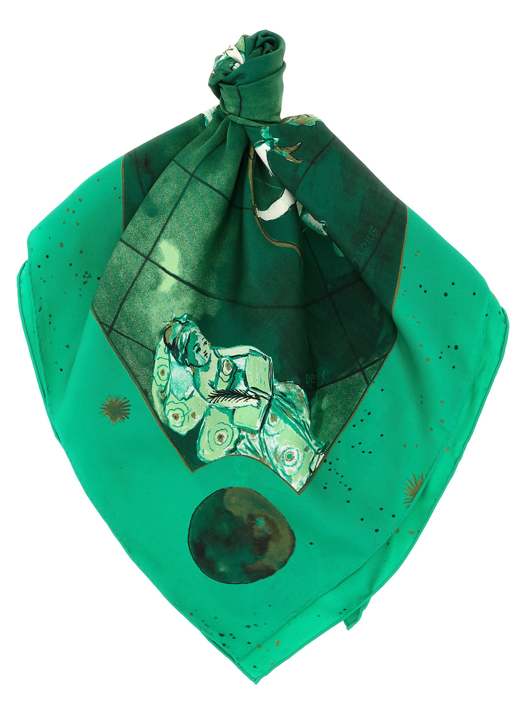 Diane Von Furstenberg Zodiac Flag Sciarpe - Verde | 850b0c098fd7da07dbd3d7c4e7169c812cd3ed13