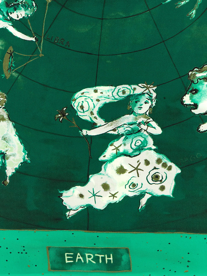 Diane Von Furstenberg Zodiac Flag Sciarpe - Verde | 9c2e064d19d029952f557af6b6220fa17e6e44d3