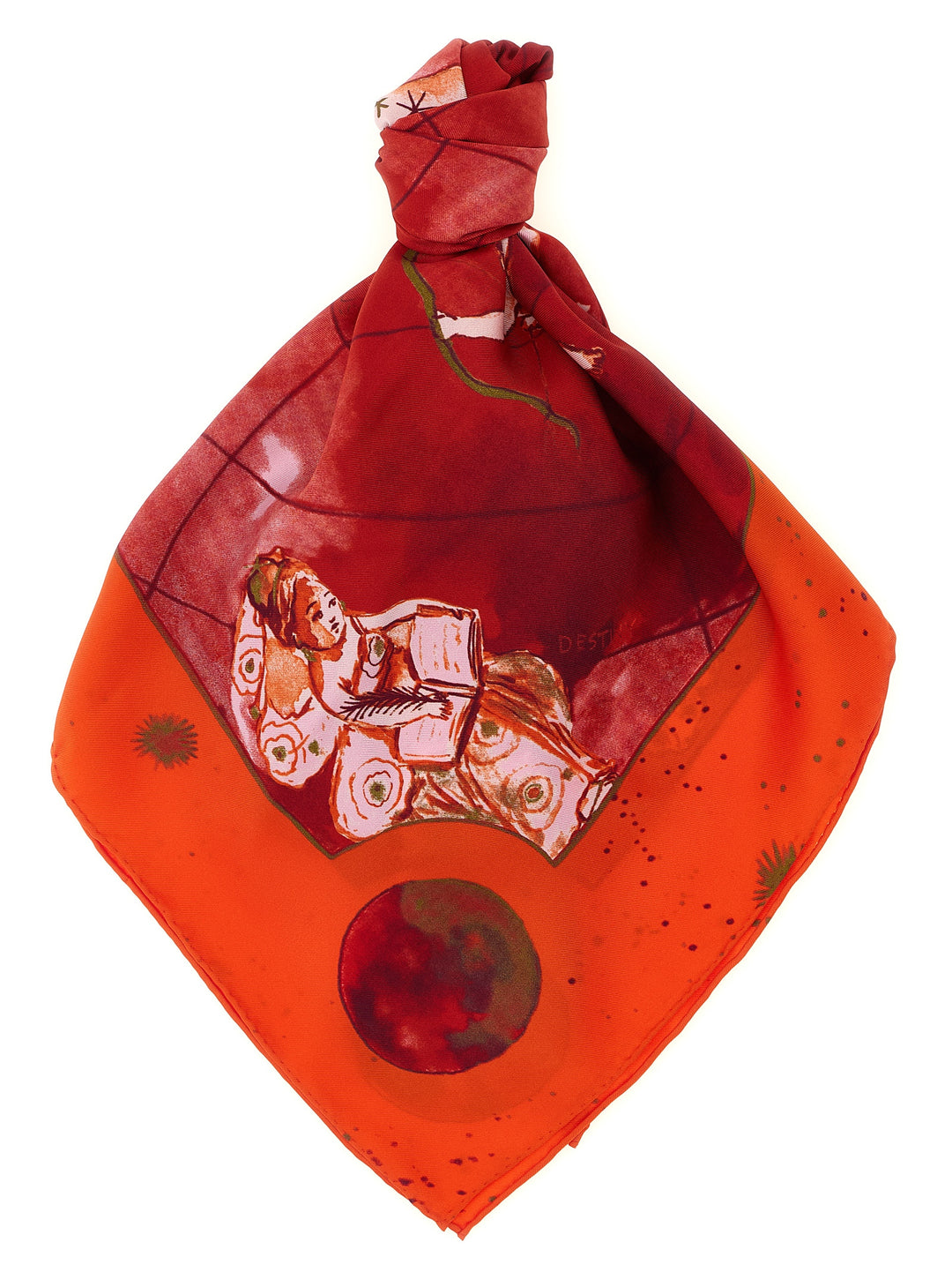 Diane Von Furstenberg Zodiac Flag Sciarpe - Rosso | 4fb682c36f5749f060fe1413598befaca06a2056