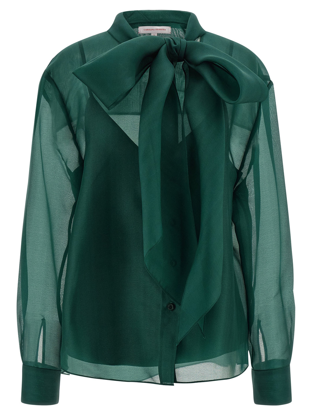 Carolina Herrera Organza Blouse Camicie - Verde | 2f1af526ba1c17f639fcf7b23cb5e7ce030eaf21