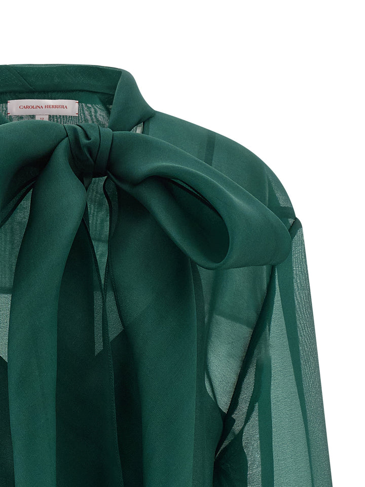 Carolina Herrera Organza Blouse Camicie - Verde | 9eff485cd014fc4a7e4cc8eea232e4d9dc87ea2e