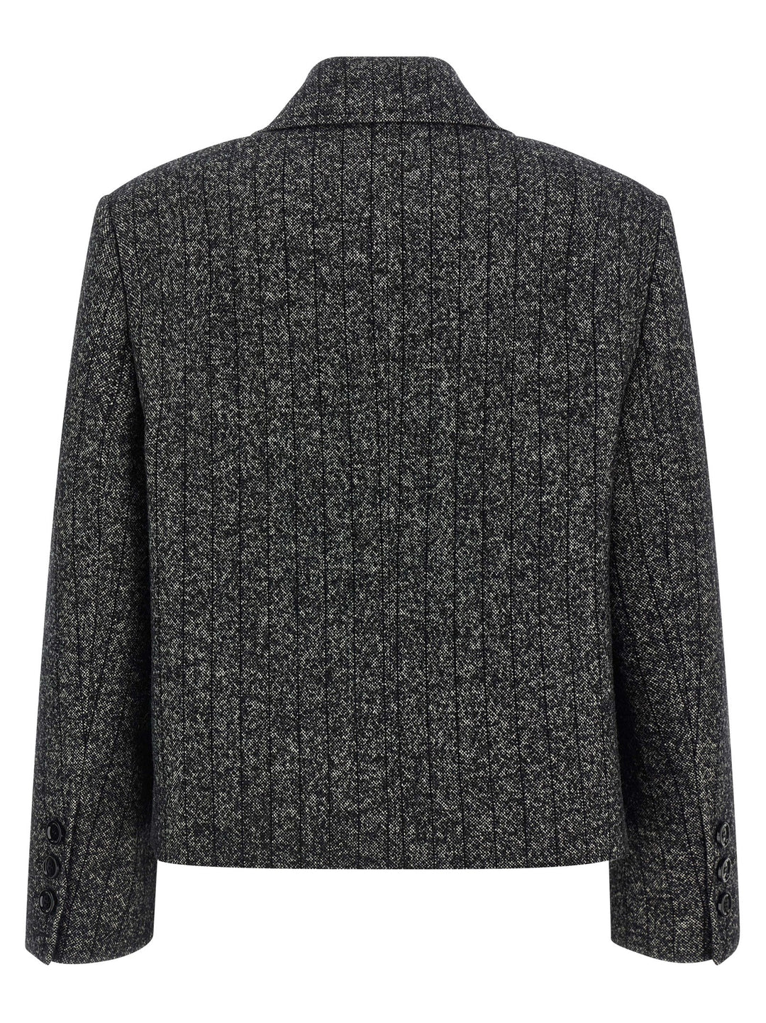 Dolce & Gabbana Striped Wool Blazer BlazerS - Bianco/Nero | 063f1490efd9bc733e110e0b3f2d48e9fb44c336