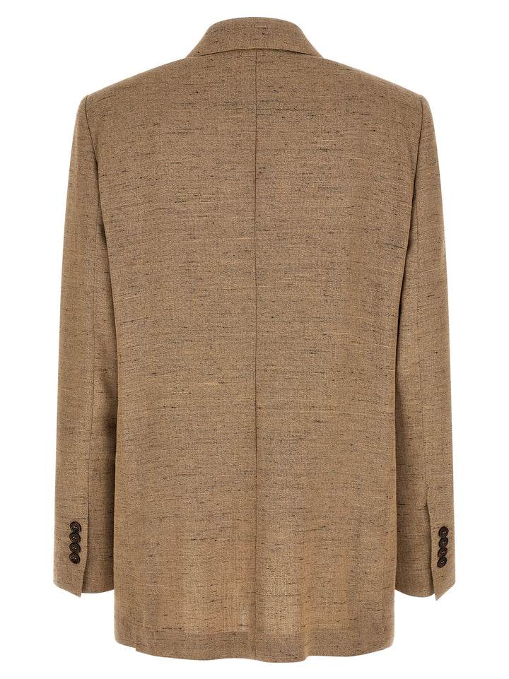 Dolce & Gabbana Double-Breasted Blazer - Beige | cb87ec9af9b4aee91a71a81c83228a21abc6a3bc