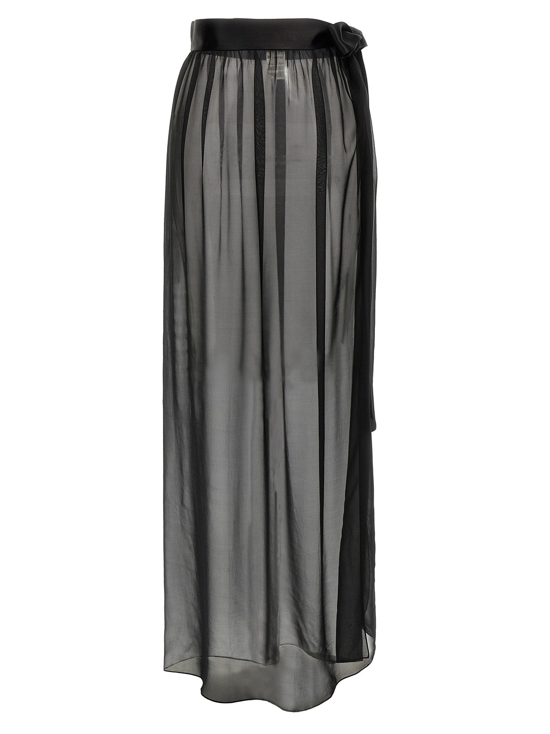 Dolce & Gabbana Chiffon Long Skirt Gonne - Nero | ec5a3c3ac6ca58f88bd8972c9c317f9d3d51ad83