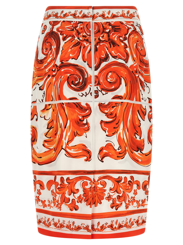 Dolce & Gabbana Maiolica Gonne - Arancione | 64b344732e623781b63d9199f0ec8a98a1ce5823