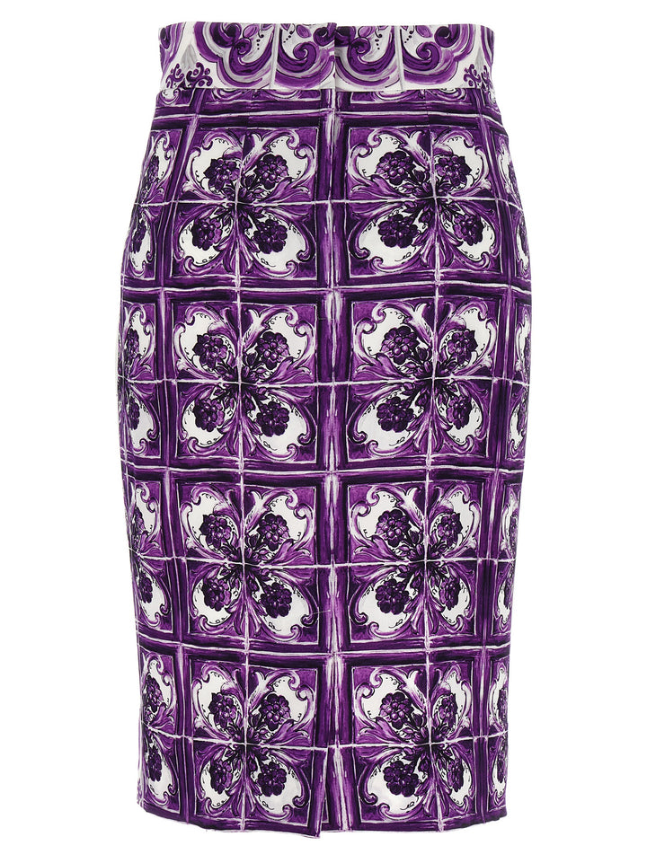 Dolce & Gabbana Maiolica Gonne - Viola | 6dd0cecde27d027d7ea1856429b1ffe9d29f2ef3