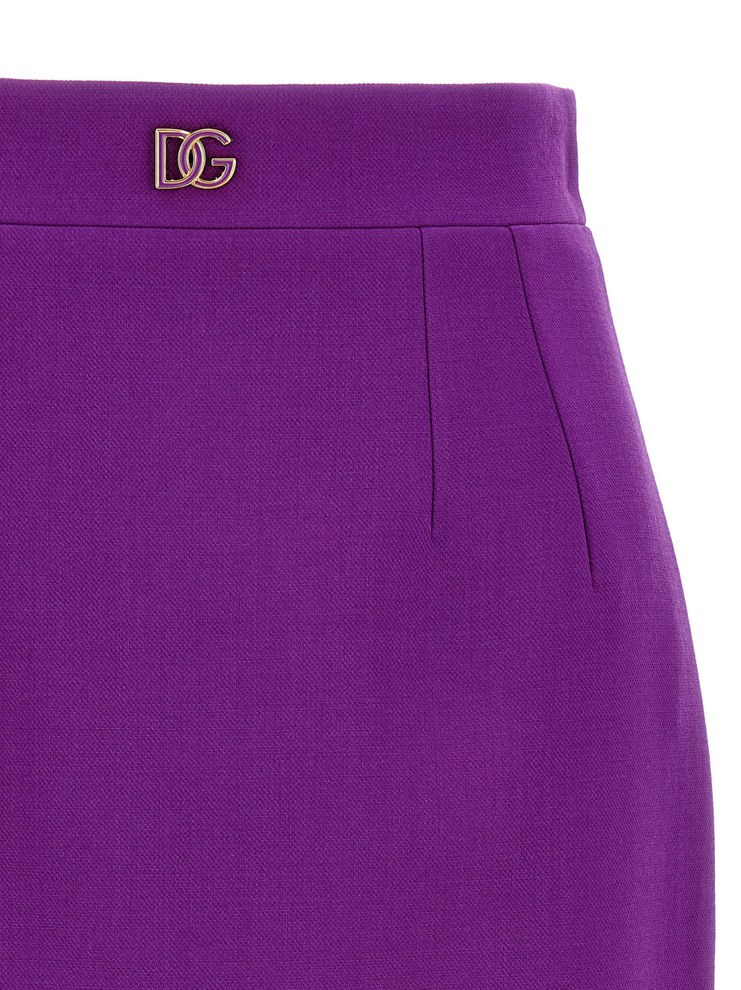 Dolce & Gabbana Metallic Logo Skirt Gonne - Viola | 0dd7b2bab515424d83f391e4519a3172ed269a67