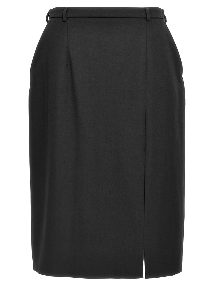 Dolce & Gabbana Slit Skirt Gonne - Nero | 2ddeb9712a7b1621388e943919a02a6e297a925a
