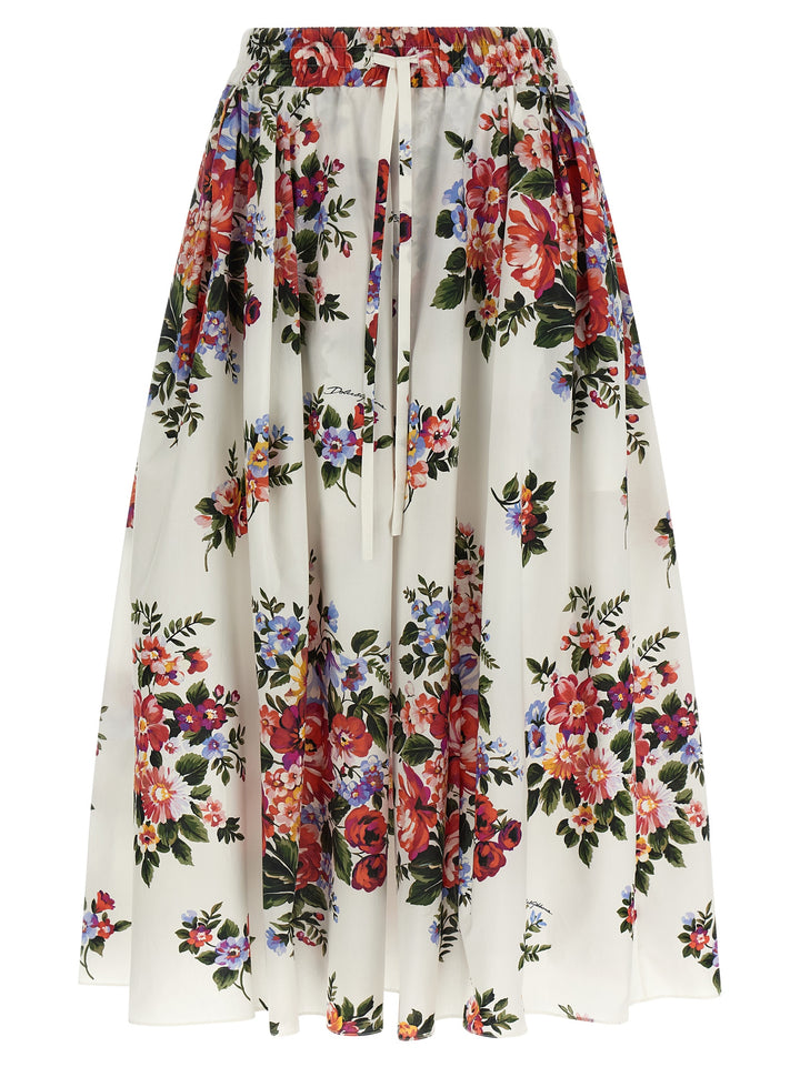 Dolce & Gabbana Mazzo Di Fiori Gonne - Bianco | 048d0613196ceaff304e596881e4a3bc20590bc3