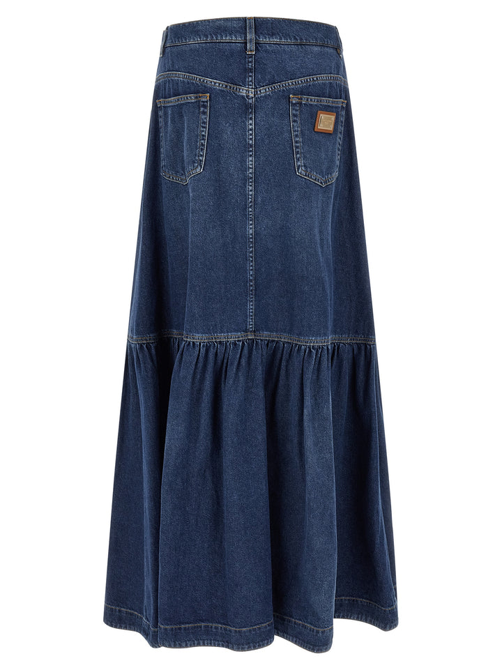 Dolce & Gabbana Denim Skirt Gonne - Blu | b753af71b5e792d3d6558641c51aa20677a83979