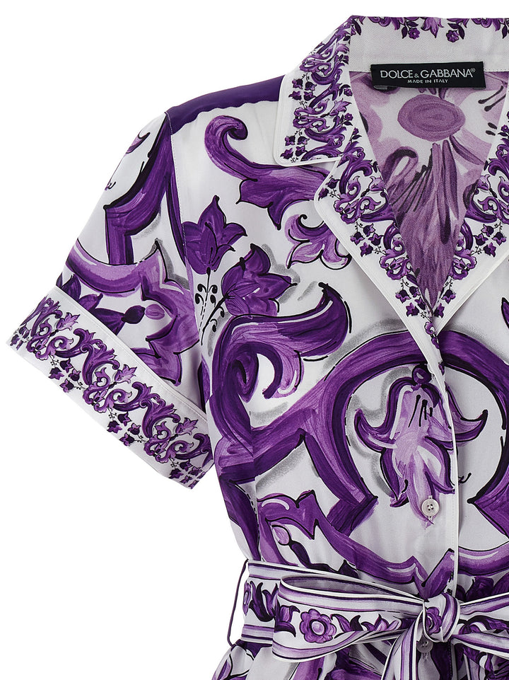 Dolce & Gabbana Maiolica Camicie - Viola | d18ff25fd683a503bbf5803399c9e1f3bcefdc1a