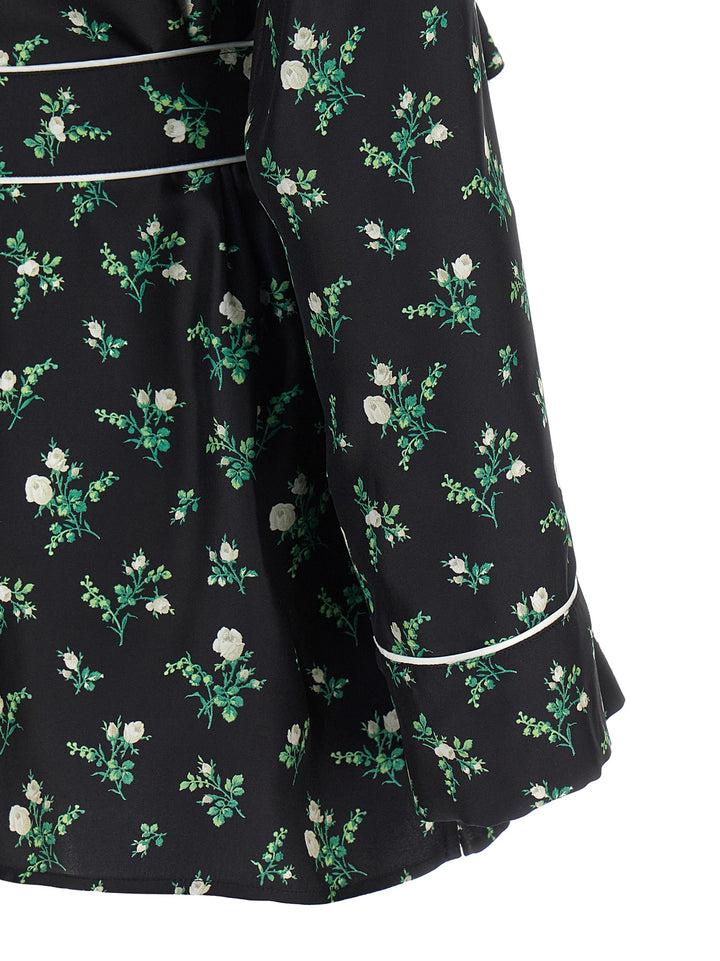 Dolce & Gabbana Roselline And Lily Of The Lilies Of The Flowers Printed Shirt Camicie - Nero | 53c115e87d5d32784d2e366149f2851914a32586