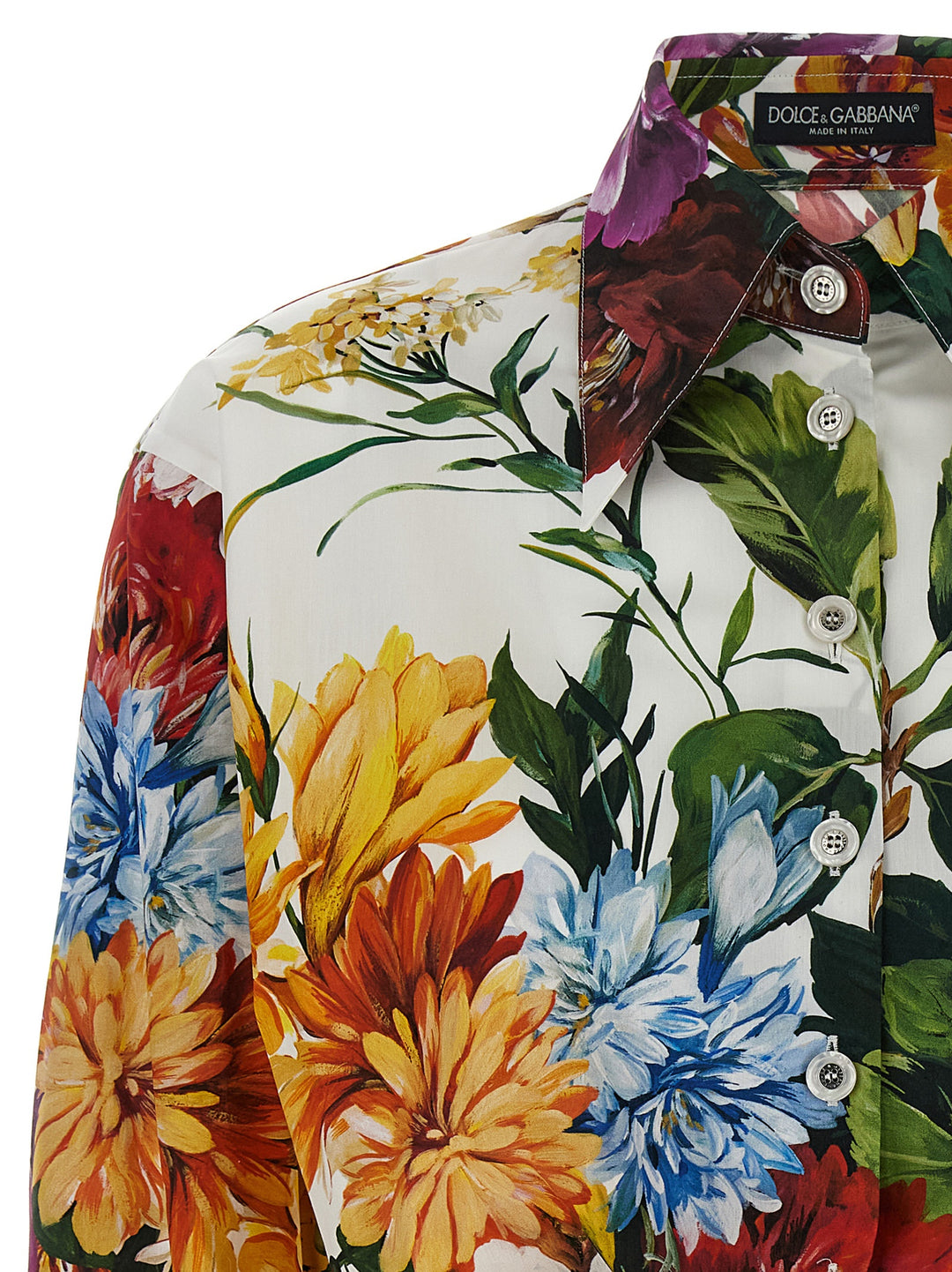 Dolce & Gabbana Floral Crop Shirt Camicie - Multicolor | ab21a7b5d03160ad1978124f575ce05bfdcfc926