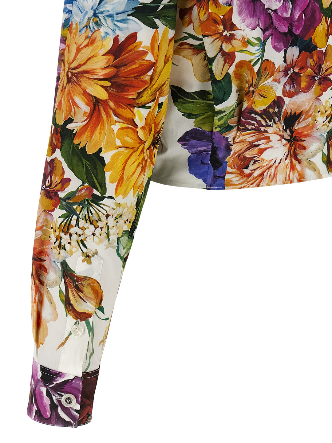 Dolce & Gabbana Floral Crop Shirt Camicie - Multicolor | bd3dd34619bbb5d9d762e2b82532003e4b010c2d