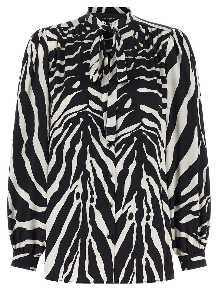 Dolce & Gabbana Zebra Camicie - Bianco/Nero | e15b9cf6737bfd1b4ae169f79a315cfd7816dbe8