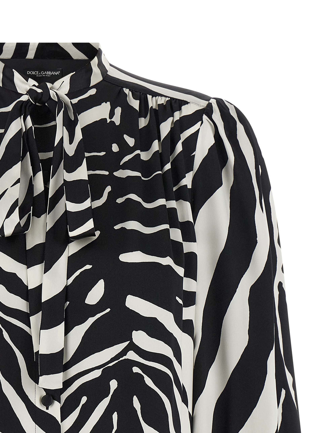 Dolce & Gabbana Zebra Camicie - Bianco/Nero | 82098b7b8a307676708093cb5669451fe103a304