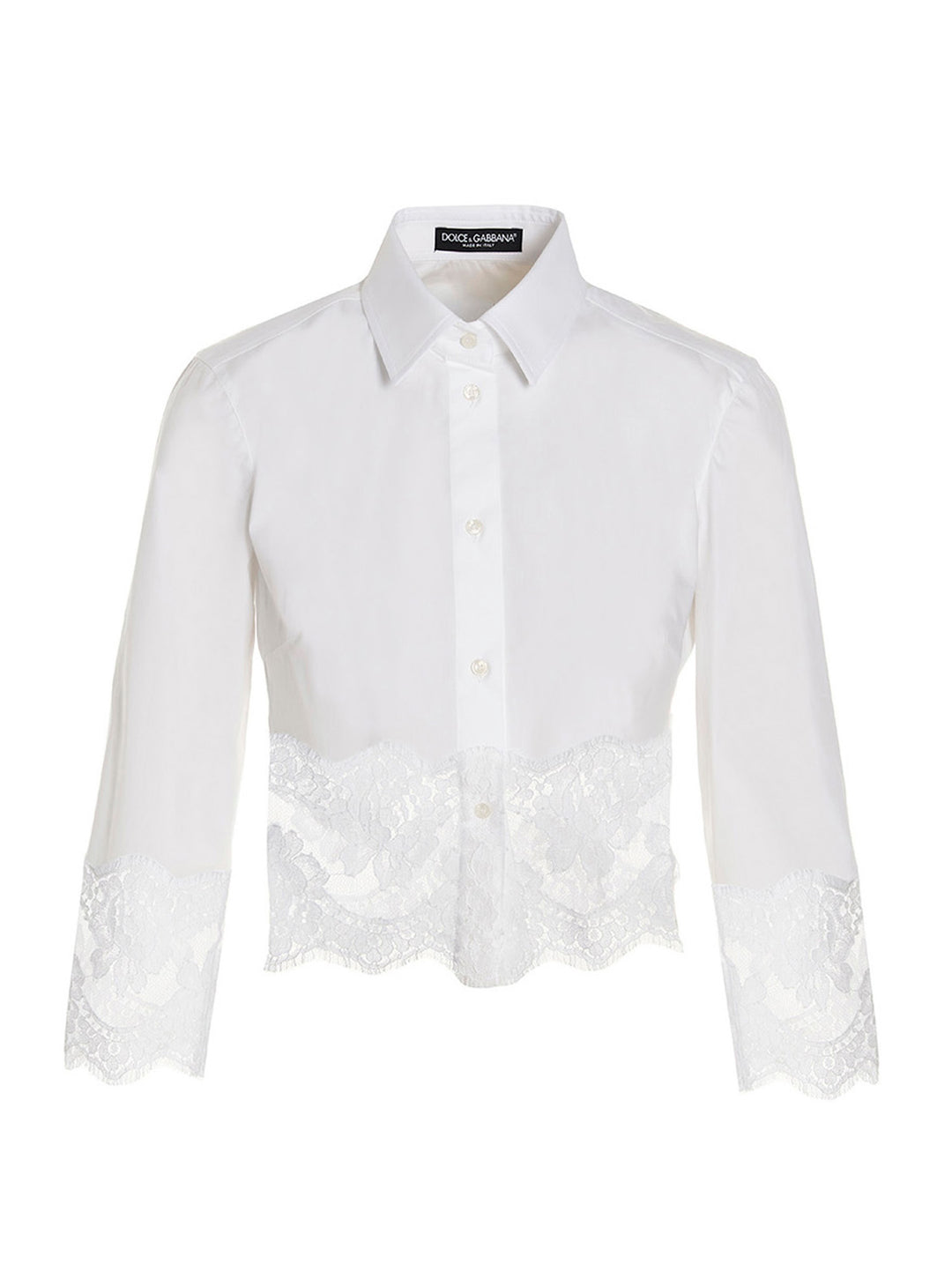Dolce & Gabbana Lace Shirt Camicie - Bianco | a0e5d98aedf48a9a86eb2919f565371c18f26b5a