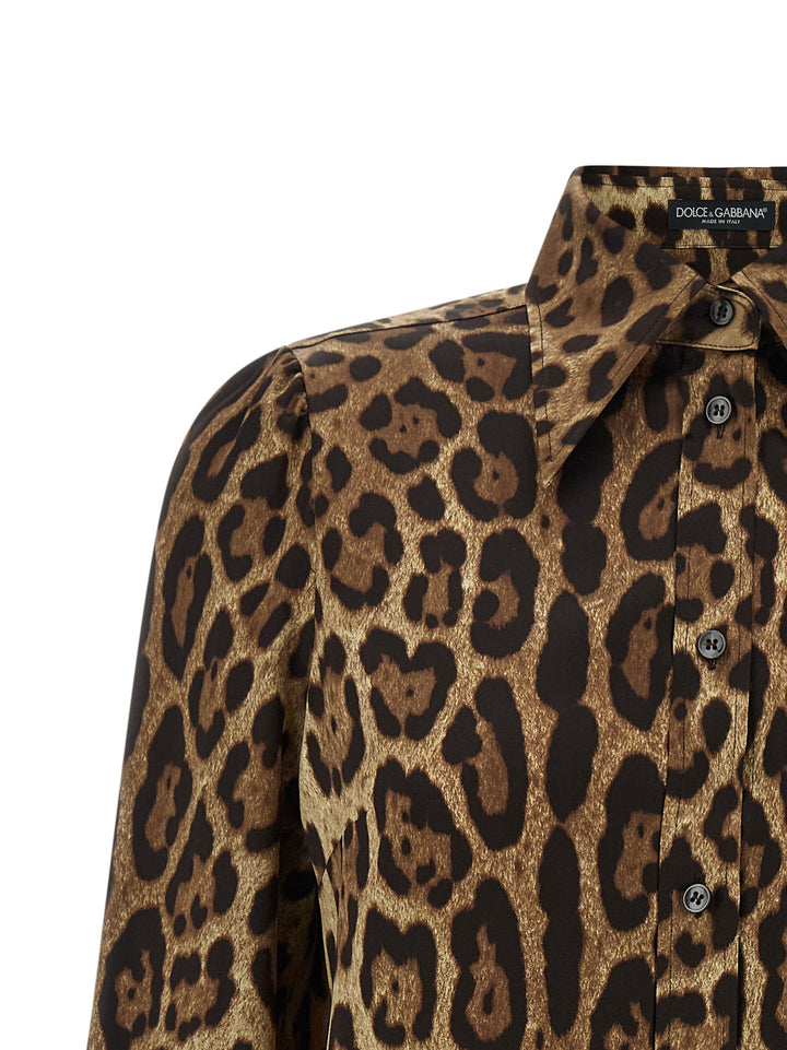 Dolce & Gabbana Leopardo Camicie - Marrone | 5265d9ac206a792dd9126c1de995a5f46a591b5a