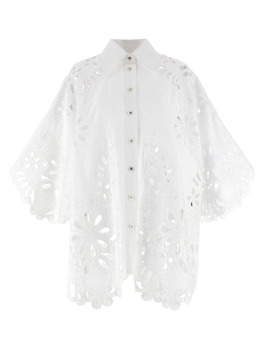 Dolce & Gabbana Cut-Out Embroidery Shirt Camicie - Bianco | a0aa31e2341144d9fb6c0c9e8636ab783337b7c2