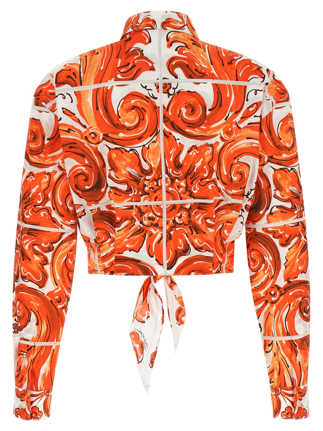 Dolce & Gabbana Maiolica Camicie - Arancione | 116e641c8a6e16df70c91444d445fe8a8d15e66c