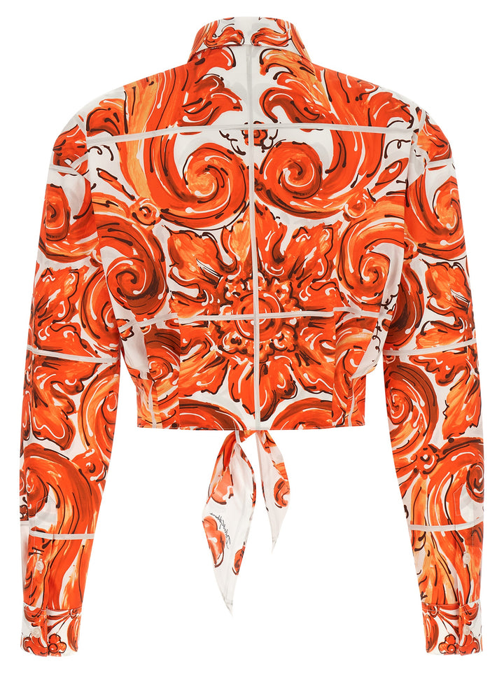 Dolce & Gabbana Maiolica Camicie - Arancione | 116e641c8a6e16df70c91444d445fe8a8d15e66c