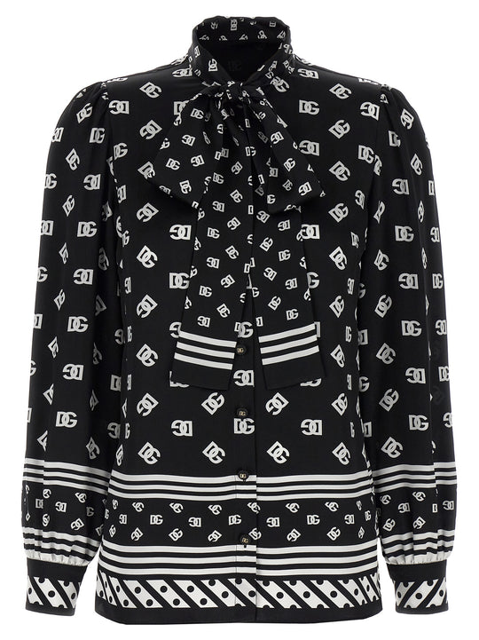 Silk Shirt Camicie Bianco/Nero