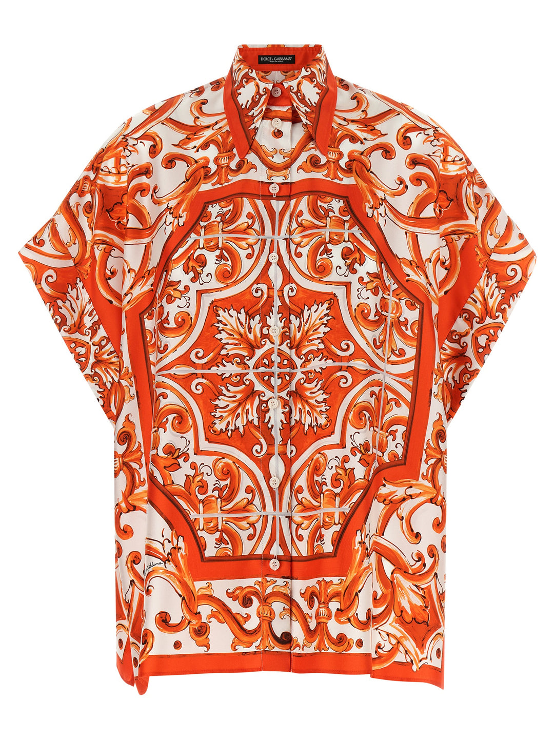 Dolce & Gabbana Maiolica Camicie - Arancione | 9e38e0b7e5b27796f6d391e56e40937fac4772a6