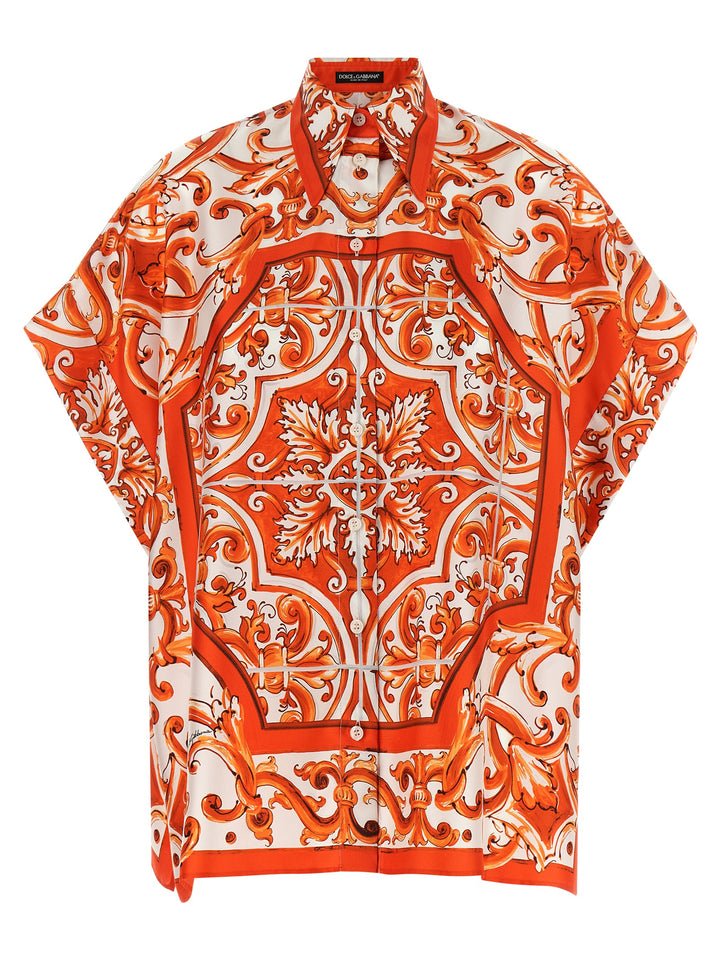 Dolce & Gabbana Maiolica Camicie - Arancione | 9e38e0b7e5b27796f6d391e56e40937fac4772a6