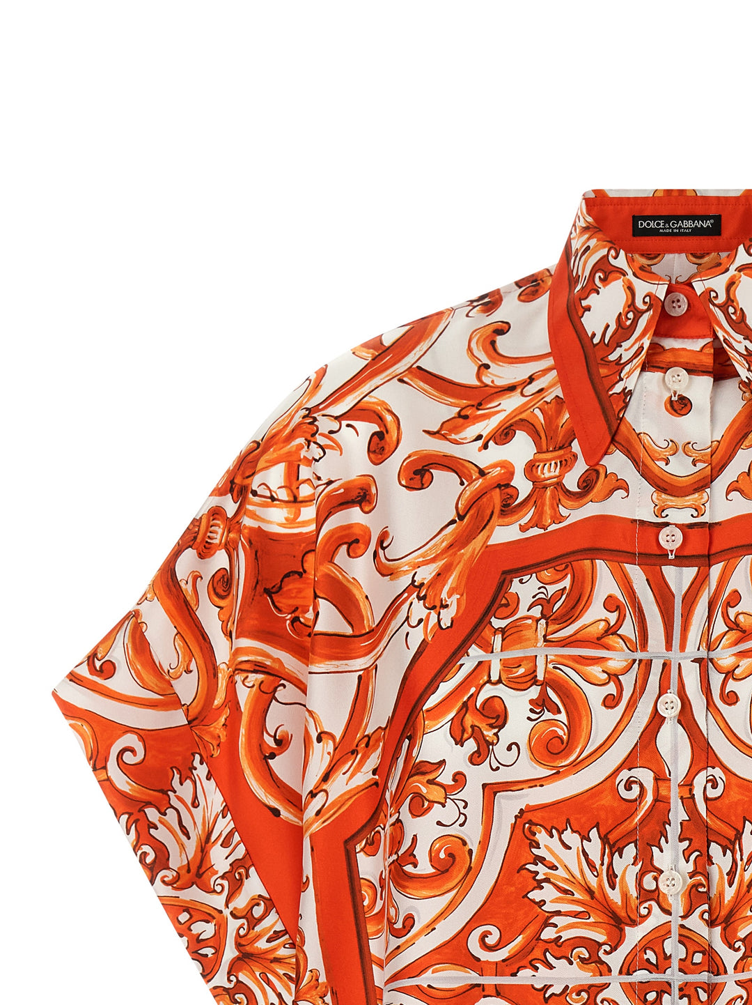 Dolce & Gabbana Maiolica Camicie - Arancione | d0dcfdd4f1f93c516c8542ea110a3cbafb8da3d7