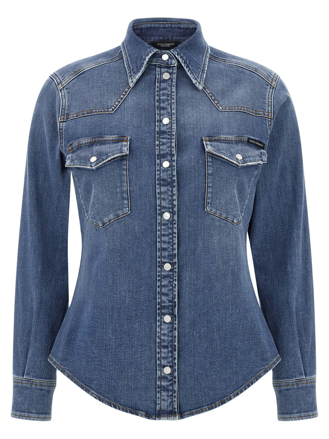 Dolce & Gabbana Denim Shirt Camicie - Blu | 76044d61cb0974677cf882638872fde37575b34d