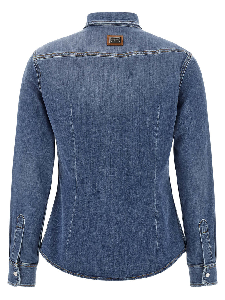Dolce & Gabbana Denim Shirt Camicie - Blu | cea08a430ca0ea24ee63d137a85e7fe66fcb8277