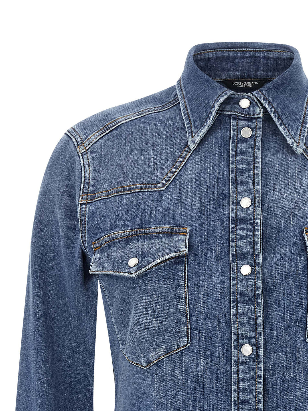 Dolce & Gabbana Denim Shirt Camicie - Blu | fb74b5be17cb7fe2591056640f572f808d35e8a9