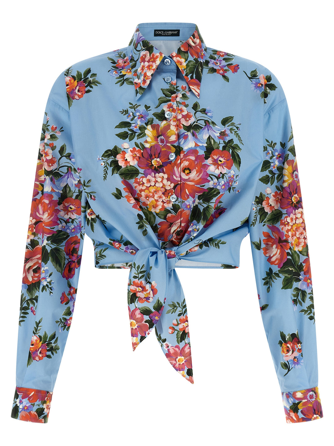 Dolce & Gabbana Mazzo Di Fiori Camicie - Celeste | d1a54940f86db73dad2b7ba37b62b2e20a72b541