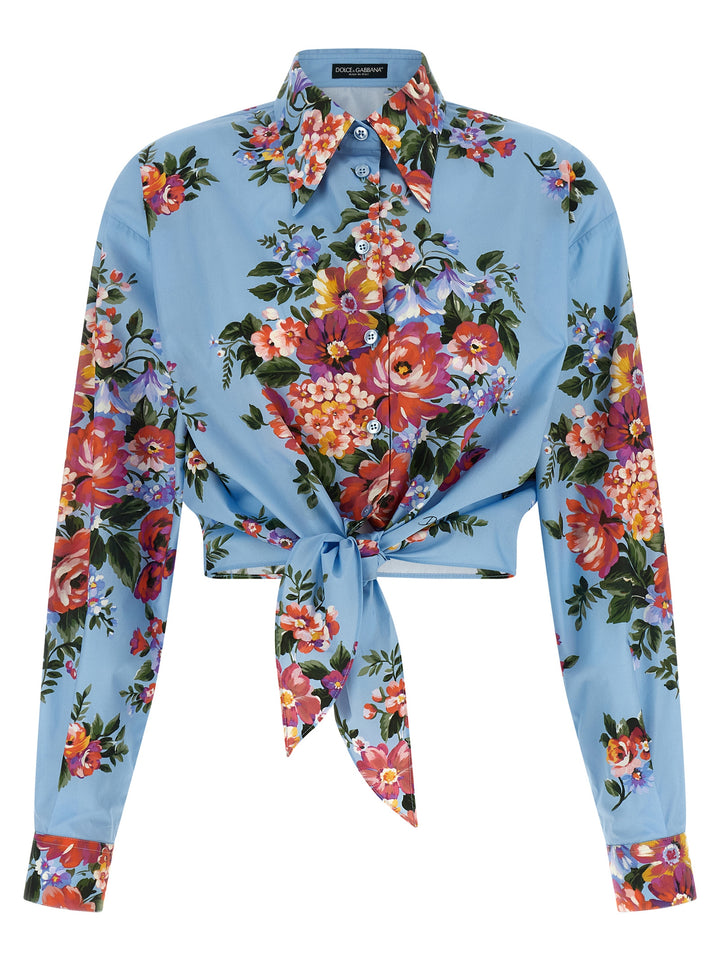 Dolce & Gabbana Mazzo Di Fiori Camicie - Celeste | d1a54940f86db73dad2b7ba37b62b2e20a72b541