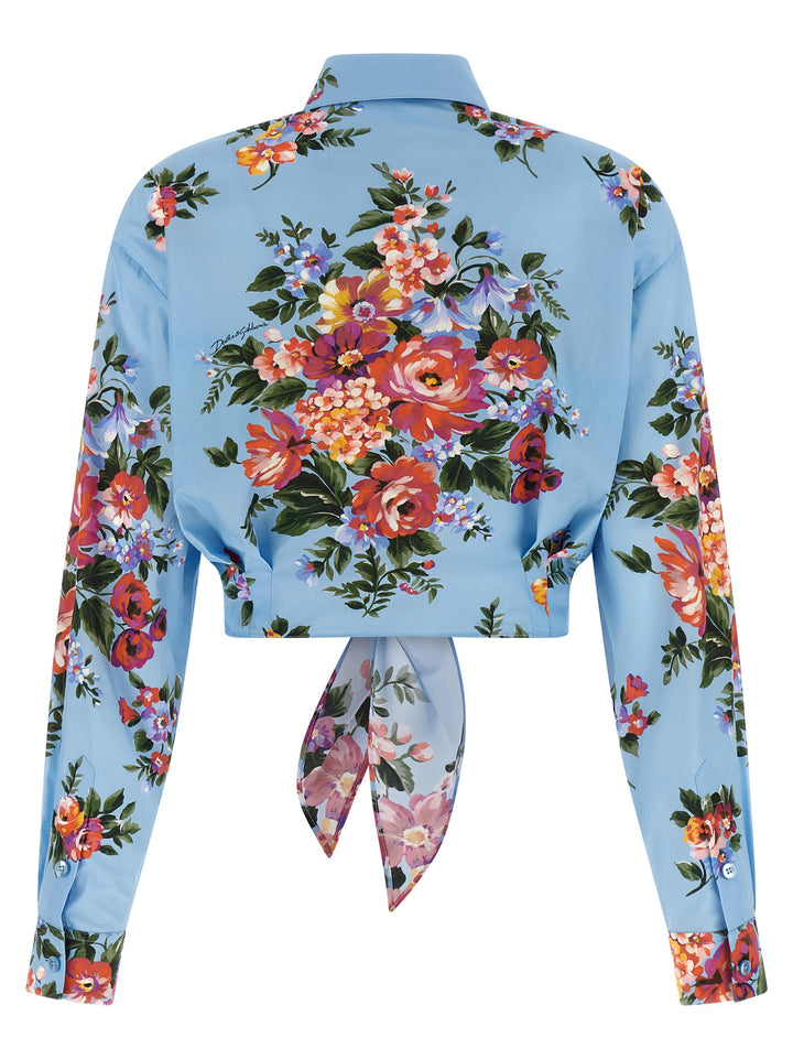 Dolce & Gabbana Mazzo Di Fiori Camicie - Celeste | 2c731c6779531de1e809f1022f9673405dc649e2