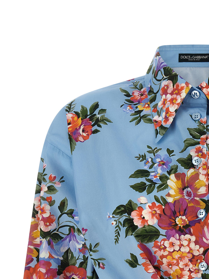 Dolce & Gabbana Mazzo Di Fiori Camicie - Celeste | 9ad964a5900ab16d6bab1dbe2c5a4865fb8cc3f3