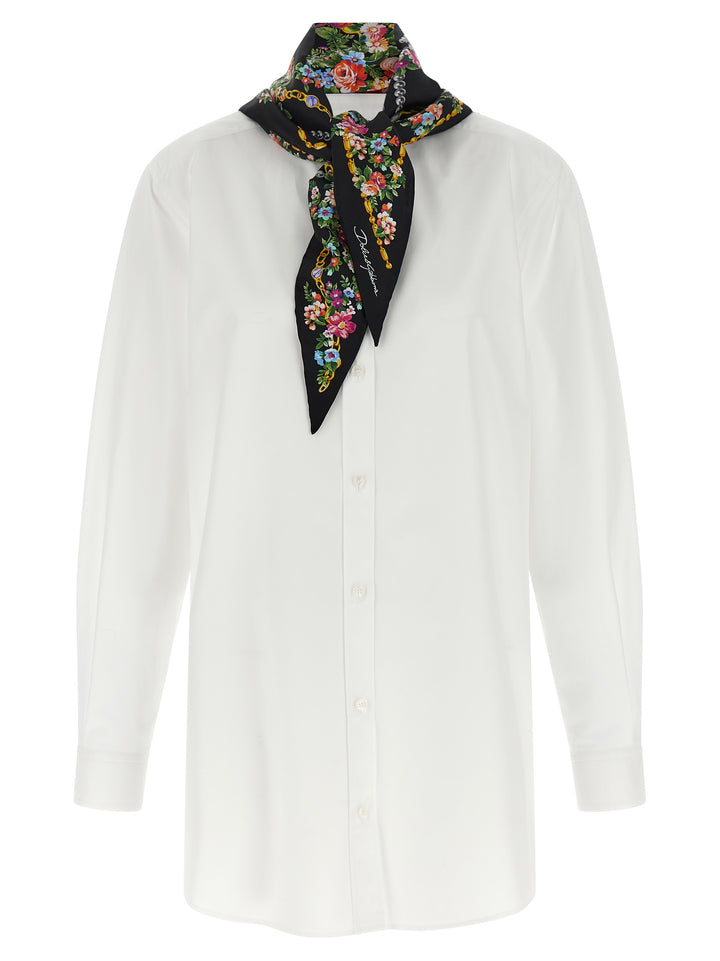 Dolce & Gabbana Shirt With Scarf Camicie - Bianco | a816228cb6e71f4813a9560f3da320babef80884